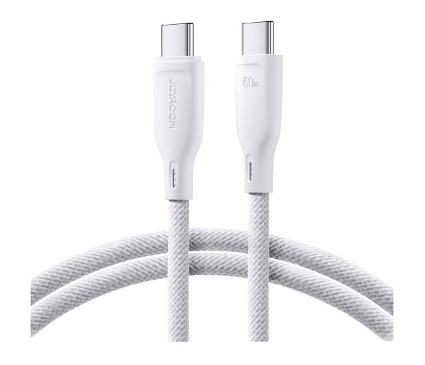 JoyRoom Multi-Color Series S-A34 USB-C / USB-C PD 60W 1m - biały 6941237110190 - 1354830 - zdjęcie